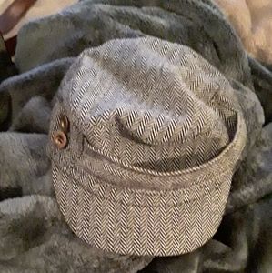 Cute black and white hat